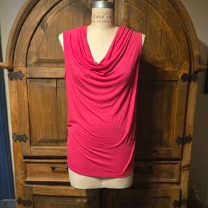 Torrid Vibrant Pink Cowl Neck Blouse